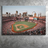 StLouis Cardinals Stadium Canvas Prints Busch Stadium Wall Art Baseball,Sport Stadium Art Prints, Fan Gift, Wall Decor