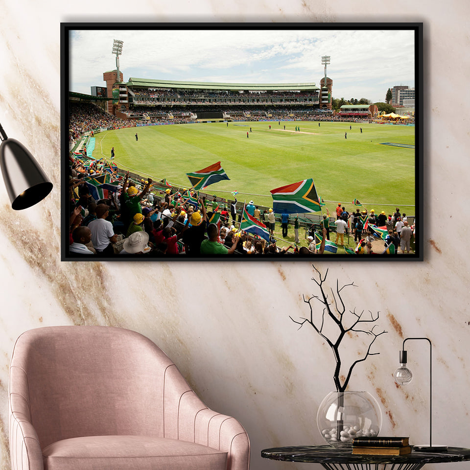St Georges Park Cricket Ground, Stadium Canvas, Sport Art, Gift for him, Framed Canvas Prints Wall Art Decor, Framed Picture