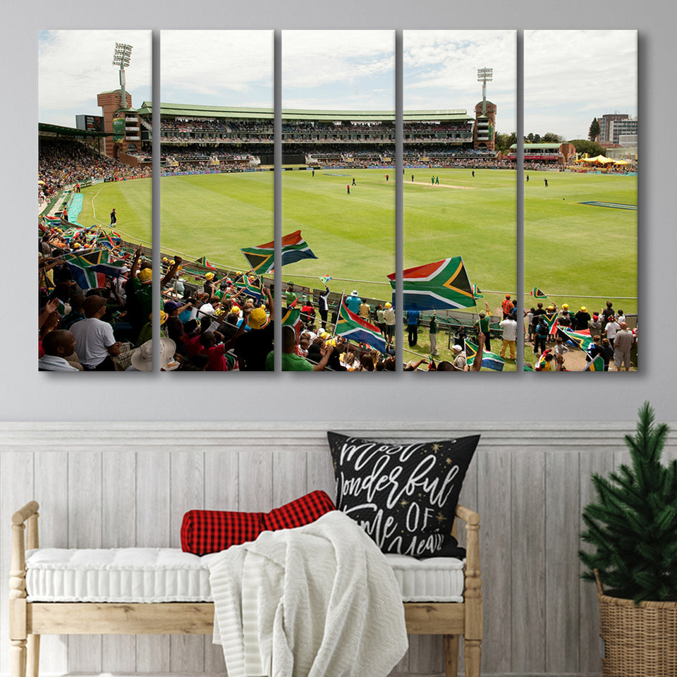 St Georges Park Cricket Ground, Stadium Canvas, Sport Art, Gift for him, Multi Panels B, Canvas Prints Wall Art Decor
