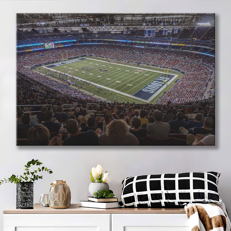 St Louis Battlehawks Stadium Canvas Prints Americas Center Wall Art,Sport Stadium Art Prints, Fan Gift, Wall Decor