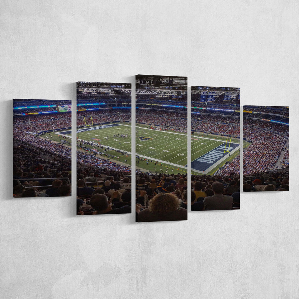 St Louis Battlehawks Stadium Canvas Prints Americas Center Wall Art,Multi Panels,Sport Stadium Art Prints, Fan Gift