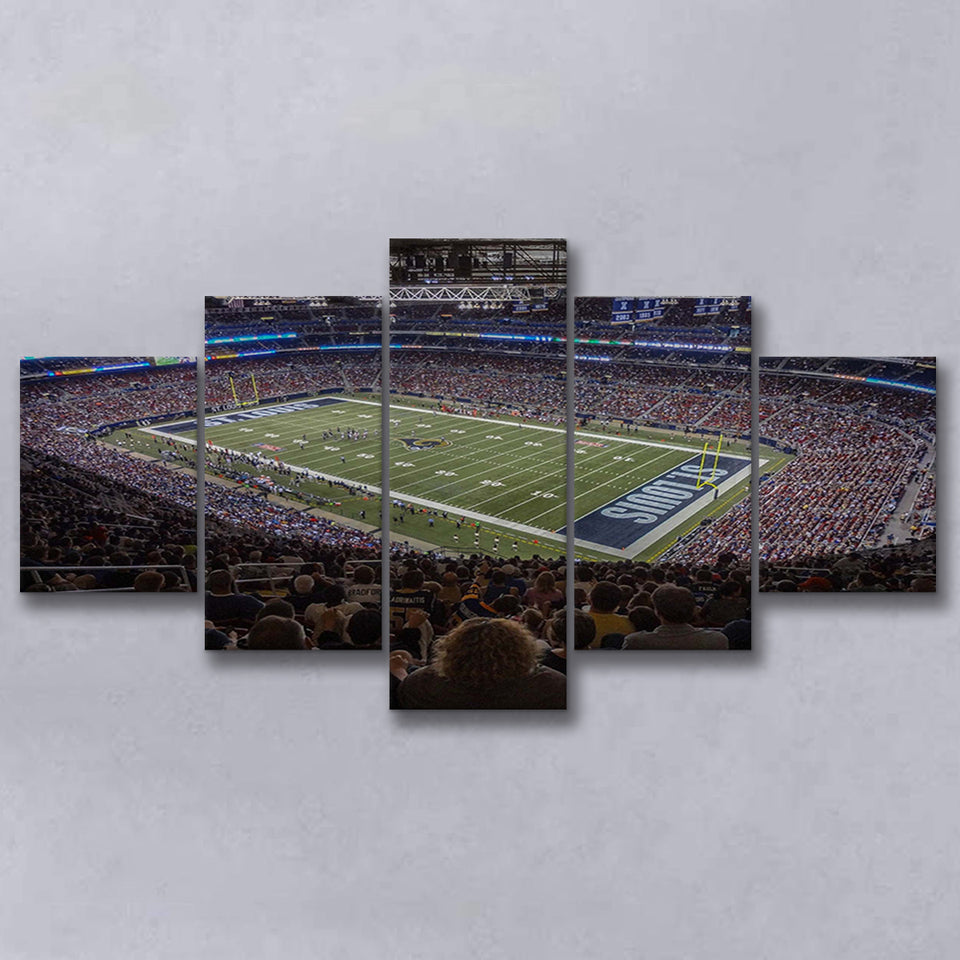 St Louis Battlehawks Stadium Canvas Prints Americas Center Wall Art,Multi Panels,Sport Stadium Art Prints, Fan Gift