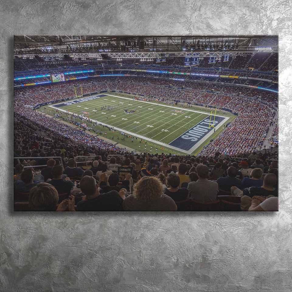 St Louis Battlehawks Stadium Canvas Prints Americas Center Wall Art,Sport Stadium Art Prints, Fan Gift, Wall Decor