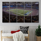 St Louis Battlehawks Stadium Canvas Prints Americas Center Wall Art,Multi Panels B,Sport Stadium Art Prints, Fan Gift