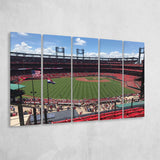 St Louis Cardinals Stadium Canvas Prints Busch Stadium Wall Art,Multi Panels B,Sport Stadium Art Prints, Fan Gift