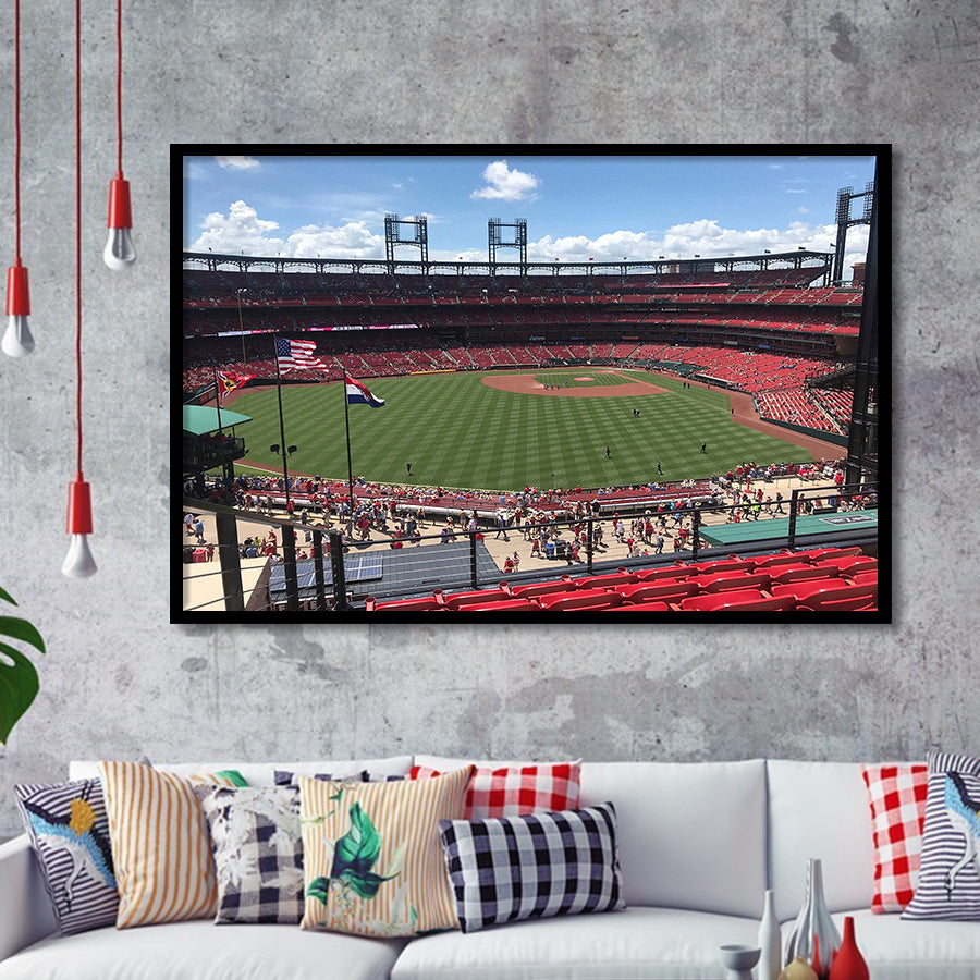 St Louis Cardinals Stadium Art Prints Busch Stadium Wall Art,Sport Stadium Art Prints, Fan Gift, Wall Decor