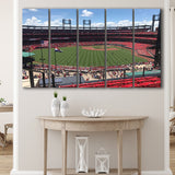 St Louis Cardinals Stadium Canvas Prints Busch Stadium Wall Art,Multi Panels B,Sport Stadium Art Prints, Fan Gift