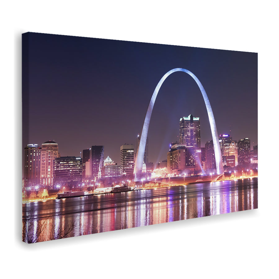 St Louis Skyline Canvas Wall Art - Canvas Prints, Prints for Sale, Canvas Painting, Canvas On Sale