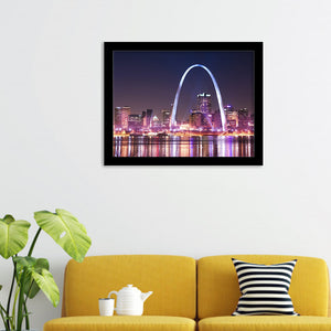 St Louis Skyline Framed Wall Art Prints - Framed Prints, Prints for Sale, Framed Art