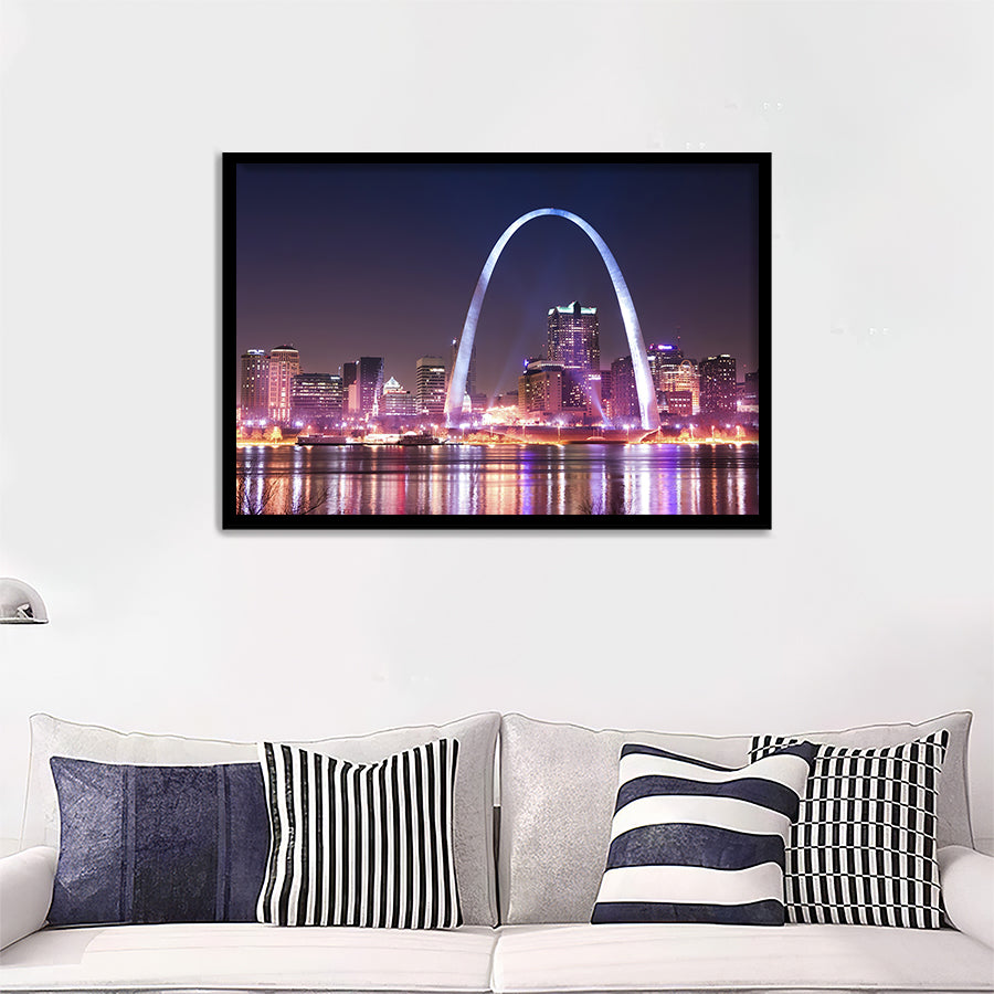 St Louis Skyline Framed Wall Art Prints - Framed Prints, Prints for Sale, Framed Art