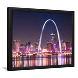 St Louis Skyline Framed Wall Art Prints - Framed Prints, Prints for Sale, Framed Art