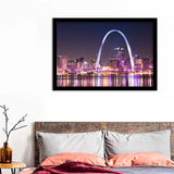 St Louis Skyline Framed Wall Art Prints - Framed Prints, Prints for Sale, Framed Art