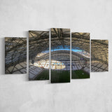 Stade Velodrome Wall Art Olympique Marseille Stadium Canvas Prints Football,Multi Panels,Sport Stadium Art Prints, Fan Gift