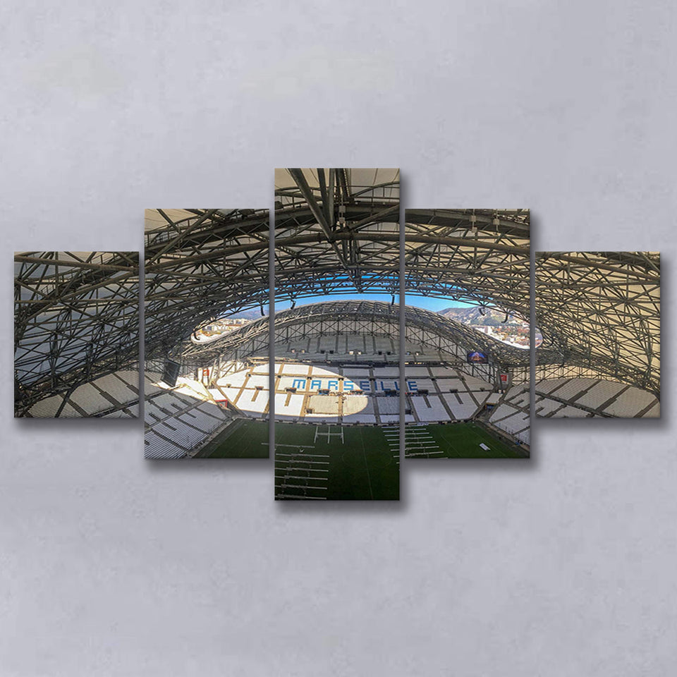 Stade Velodrome Wall Art Olympique Marseille Stadium Canvas Prints Football,Multi Panels,Sport Stadium Art Prints, Fan Gift