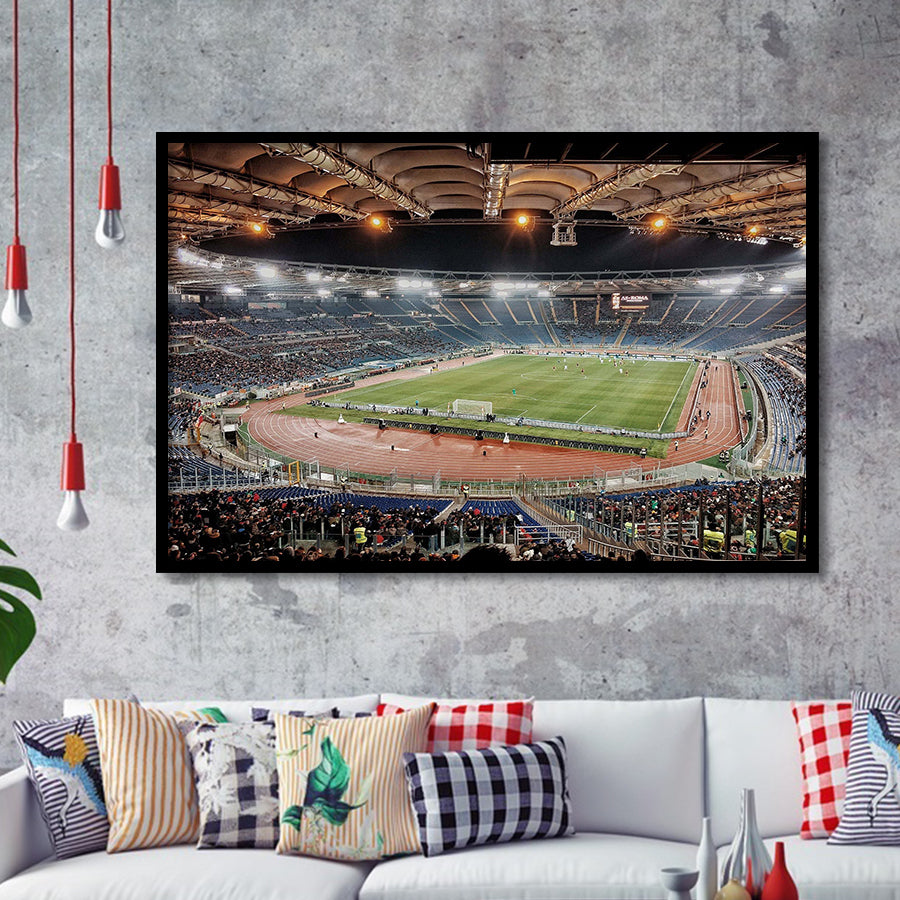 Stadio Olimpico Stadium Art Prints Roma Wall Art Lazio Poster,Sport Stadium Art Prints, Fan Gift, Wall Decor