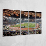 Stadio Olimpico Stadium Canvas Prints Roma Wall Art Lazio Poster,Multi Panels B,Sport Stadium Art Prints, Fan Gift