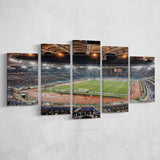 Stadio Olimpico Stadium Canvas Prints Roma Wall Art Lazio Poster,Multi Panels,Sport Stadium Art Prints, Fan Gift