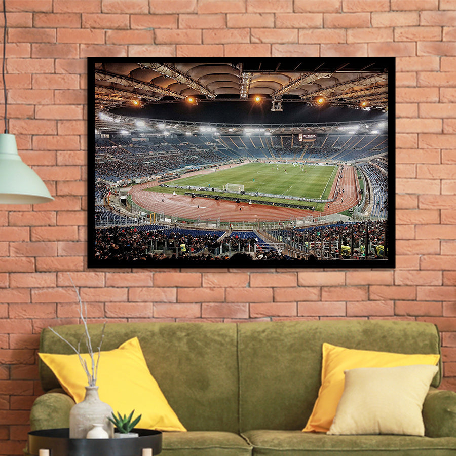 Stadio Olimpico Stadium Art Prints Roma Wall Art Lazio Poster,Sport Stadium Art Prints, Fan Gift, Wall Decor