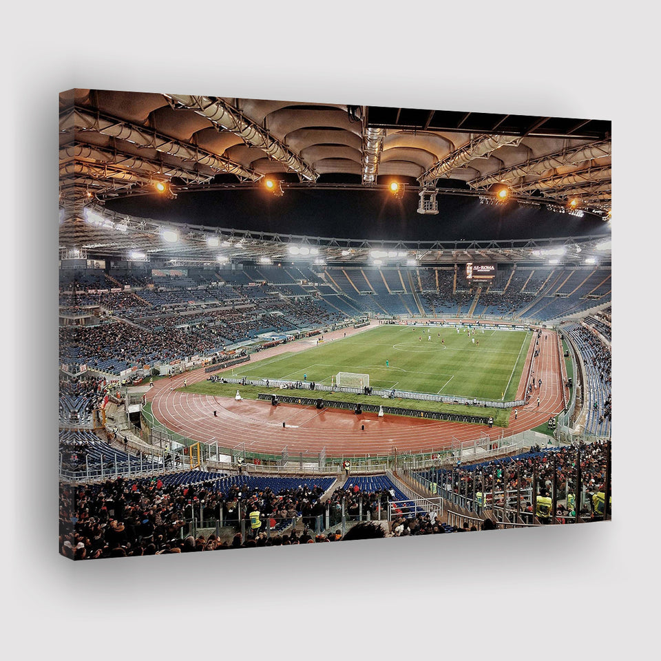 Stadio Olimpico Stadium Canvas Prints Roma Wall Art Lazio Poster,Sport Stadium Art Prints, Fan Gift, Wall Decor
