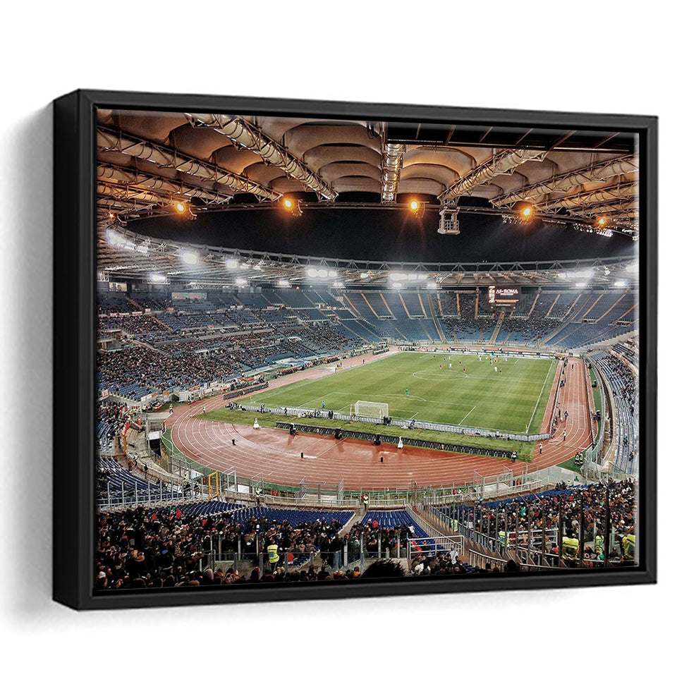 Stadio Olimpico Stadium Framed Canvas Prints Roma Wall Art Lazio Poster,Sport Stadium Art Prints, Fan Gift