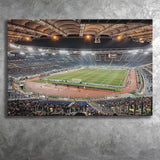 Stadio Olimpico Stadium Canvas Prints Roma Wall Art Lazio Poster,Sport Stadium Art Prints, Fan Gift, Wall Decor
