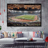 Stadio Olimpico Stadium Framed Canvas Prints Roma Wall Art Lazio Poster,Sport Stadium Art Prints, Fan Gift