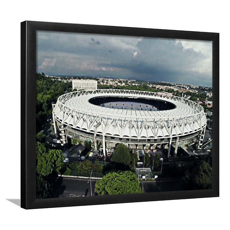 Stadio Olimpico, Stadium Canvas, Sport Art, Gift for him, Framed Art Prints Wall Art Decor, Framed Picture