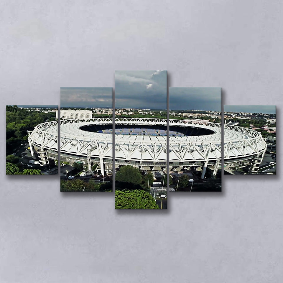 Stadio Olimpico, Stadium Canvas, Sport Art, Large Canvas, Multi Panels, Canvas Prints Wall Art Decor