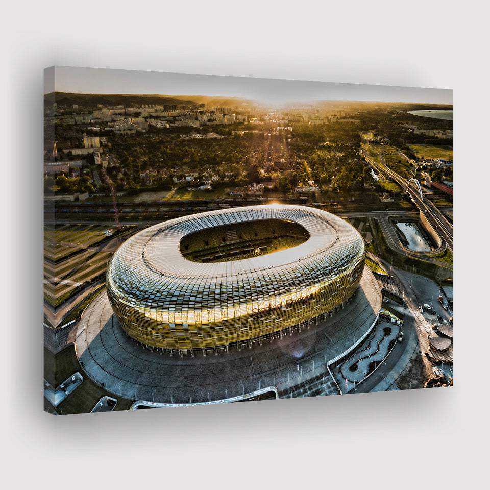 Stadion Energa Gdansk, Stadium Canvas, Sport Art, Gift for him, Fan Gift, Canvas Prints Wall Art Decor