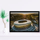 Stadion Energa Gdansk, Stadium Canvas, Sport Art, Gift for him, Framed Art Prints Wall Art Decor, Framed Picture