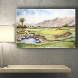 Stadium Golf Course Ink Watercolor Painting Canvas Prints Wall Art, Painting Art Home Decor