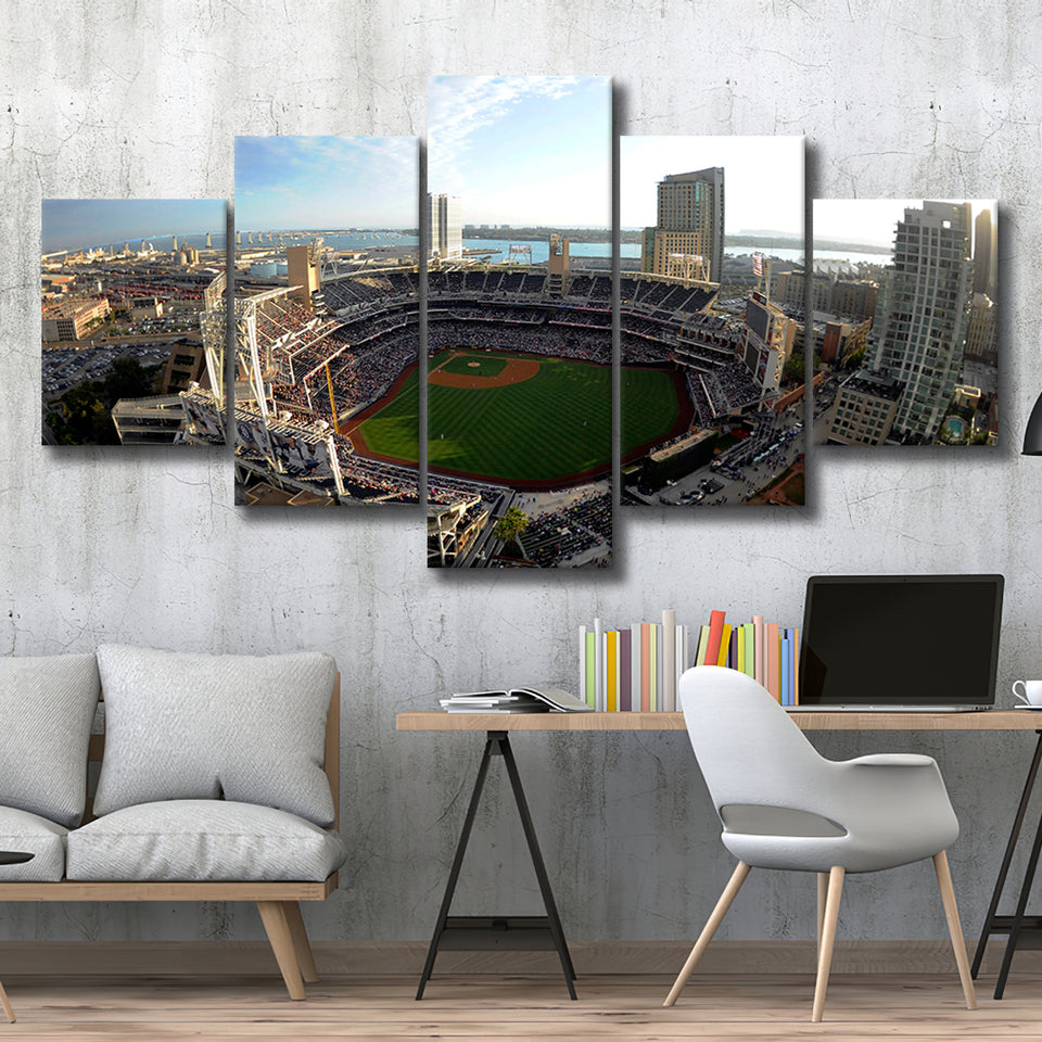 Stadium Petco Park, Stadium Canvas, Sport Art, Large Canvas, Multi Panels, Canvas Prints Wall Art Decor