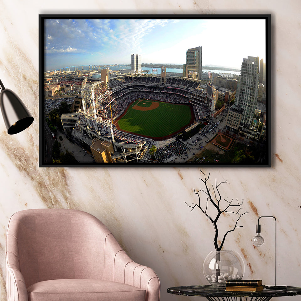 Stadium Petco Park, Stadium Canvas, Sport Art, Gift for him, Framed Canvas Prints Wall Art Decor, Framed Picture