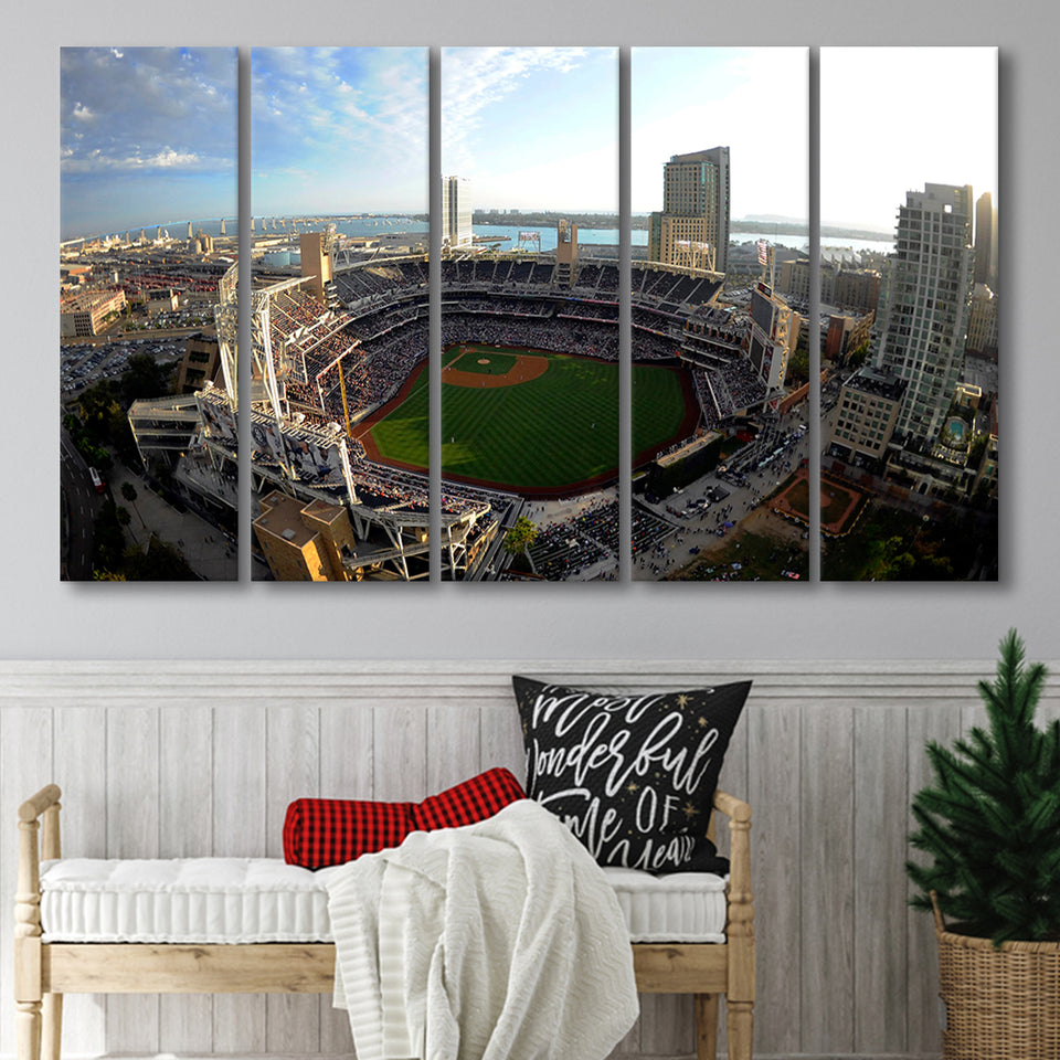 Stadium Petco Park, Stadium Canvas, Sport Art, Gift for him, Multi Panels B, Canvas Prints Wall Art Decor