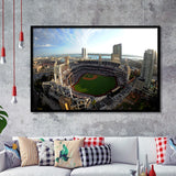 Stadium Petco Park, Stadium Canvas, Sport Art, Gift for him, Framed Art Prints Wall Art Decor, Framed Picture