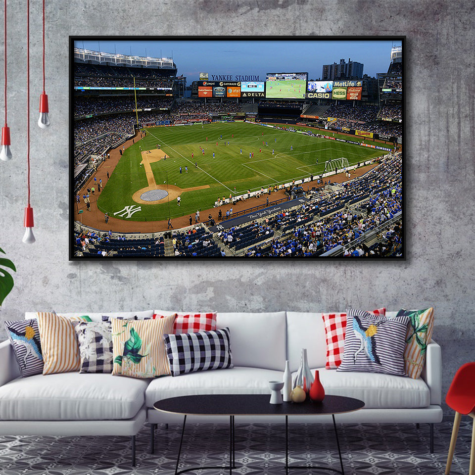 Stadium Yankee, Stadium Canvas, Sport Art, Gift for him, Framed Canvas Prints Wall Art Decor, Framed Picture