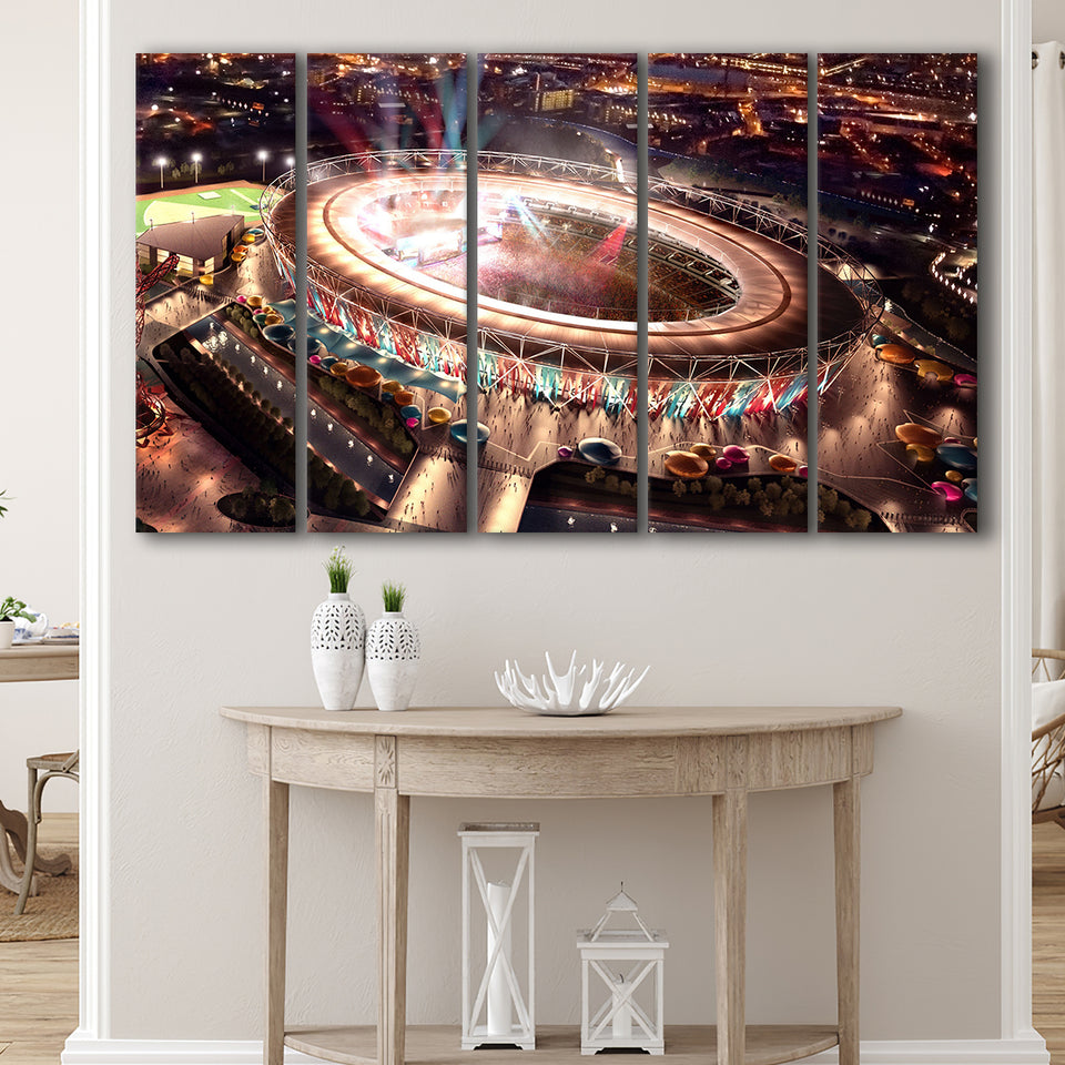 Stadium in London Olympics, Stadium Canvas, Sport Art, Gift for him, Multi Panels B, Canvas Prints Wall Art Decor