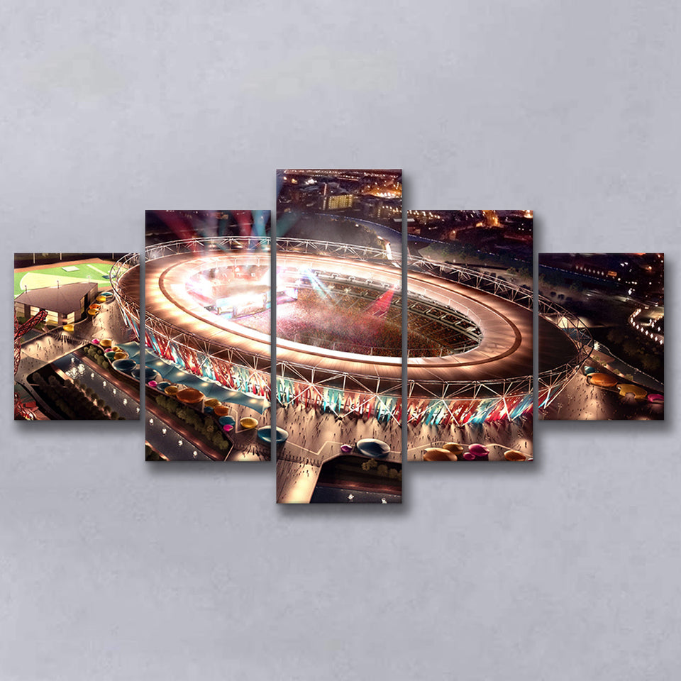 Stadium in London Olympics, Stadium Canvas, Sport Art, Large Canvas, Multi Panels, Canvas Prints Wall Art Decor