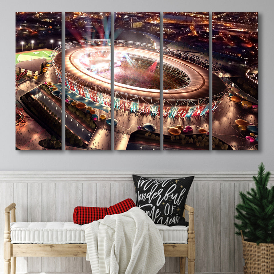 Stadium in London Olympics, Stadium Canvas, Sport Art, Gift for him, Multi Panels B, Canvas Prints Wall Art Decor