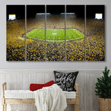 Stadium in Michigan, Stadium Canvas, Sport Art, Gift for him, Multi Panels B, Canvas Prints Wall Art Decor
