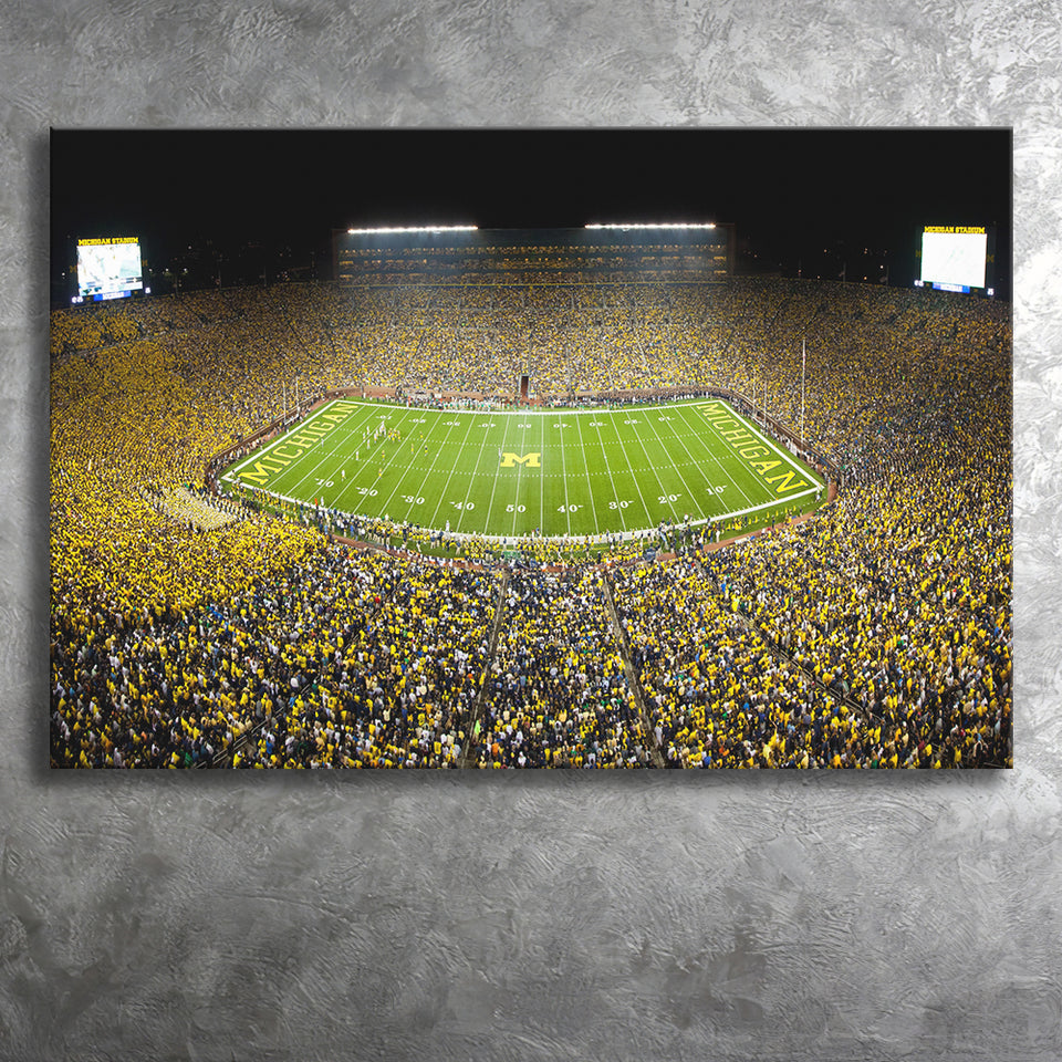 Stadium in Michigan, Stadium Canvas, Sport Art, Gift for him, Fan Gift, Canvas Prints Wall Art Decor