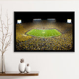 Stadium in Michigan, Stadium Canvas, Sport Art, Gift for him, Framed Canvas Prints Wall Art Decor, Framed Picture
