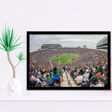 Stadium in Notre Dame, Stadium Canvas, Sport Art, Gift for him, Framed Art Prints Wall Art Decor, Framed Picture