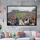 Stadium in Notre Dame, Stadium Canvas, Sport Art, Gift for him, Framed Art Prints Wall Art Decor, Framed Picture