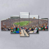 Stadium in Notre Dame, Stadium Canvas, Sport Art, Large Canvas, Multi Panels, Canvas Prints Wall Art Decor