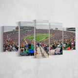 Stadium in Notre Dame, Stadium Canvas, Sport Art, Large Canvas, Multi Panels, Canvas Prints Wall Art Decor