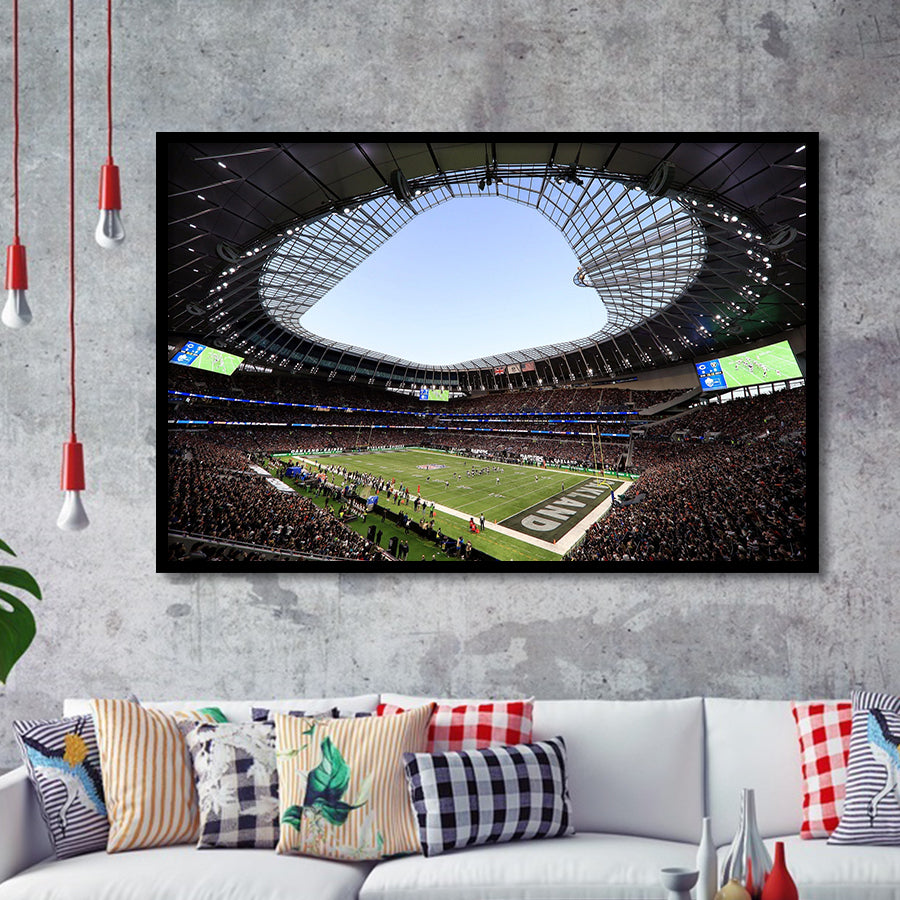 Stadium in Tottenham, Stadium Canvas, Sport Art, Gift for him, Framed Art Prints Wall Art Decor, Framed Picture