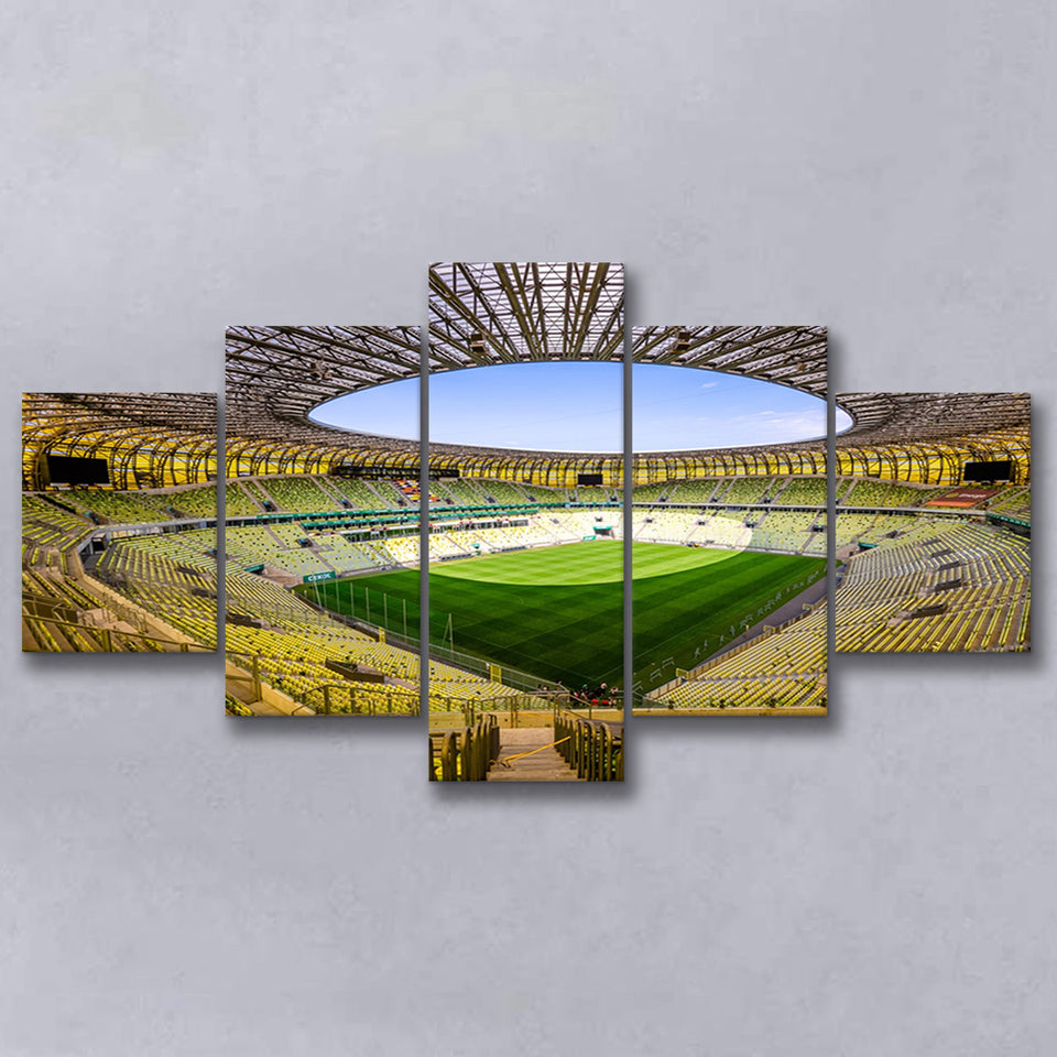 Stadoin Energa, Stadium Canvas, Sport Art, Large Canvas, Multi Panels, Canvas Prints Wall Art Decor
