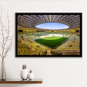 Stadoin Energa, Stadium Canvas, Sport Art, Gift for him, Framed Canvas Prints Wall Art Decor, Framed Picture