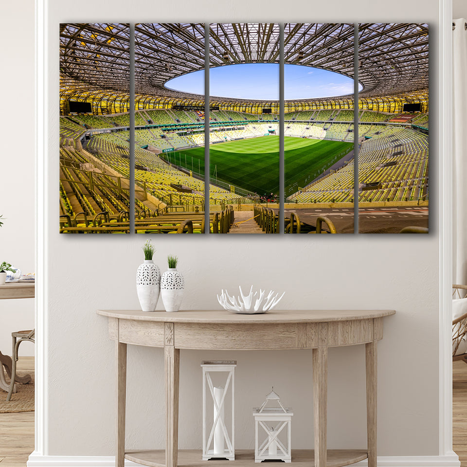 Stadoin Energa, Stadium Canvas, Sport Art, Gift for him, Multi Panels B, Canvas Prints Wall Art Decor